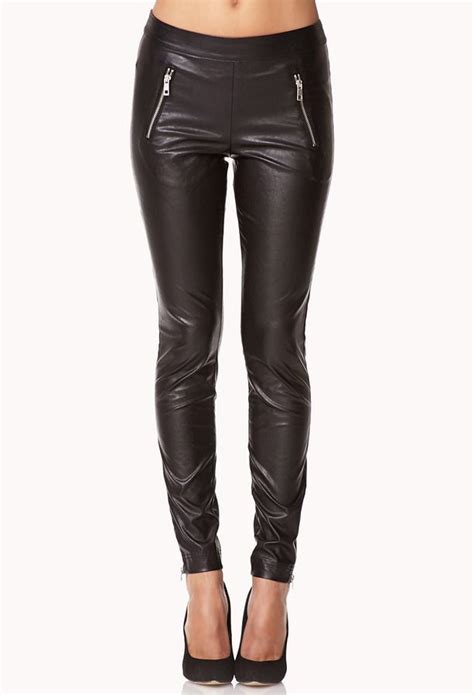 faux leather pants forever 21|pink cargo pants forever 21.